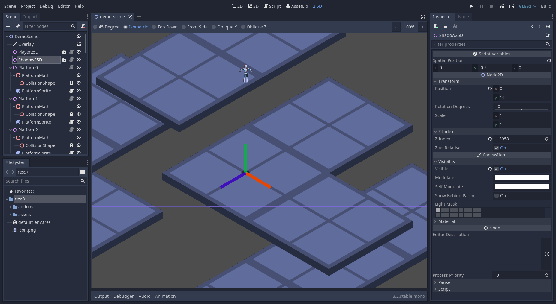 2.5D Editor Viewport